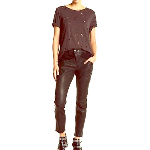 Current/Elliott Pants - Current/Elliott Leather Pants